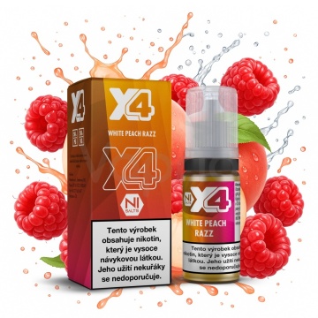 X4 Bar Juice - Broskev a malina (White Peach Razz)