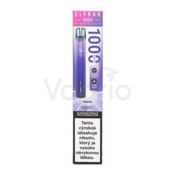 Elf Bar 1000 elektronická cigareta - Hrozno (Grape) 20mg