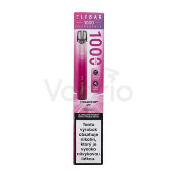Elf Bar 1000 elektronická cigareta - Chladivá jahoda (Strawberry Ice) 20mg