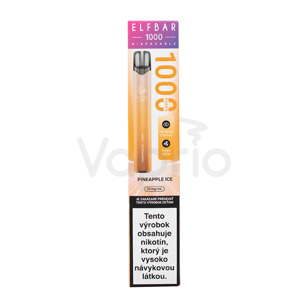 Elf Bar 1000 elektronická cigareta - Chladivý ananás (Pineapple Ice) 20mg