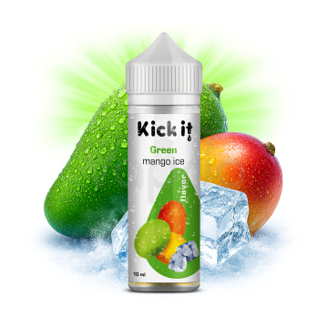 Kickit Chladivé zelené mango (Green Mango Ice) - Shake and Vape