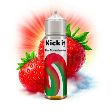 Kickit Zralé jahody (Ripe Strawberries) - Shake and Vape