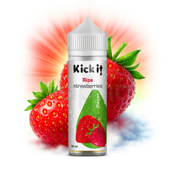 Kickit Zrelé jahody (Ripe Strawberries) - Shake and Vape