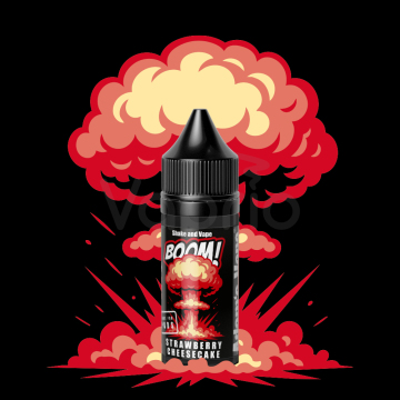 Adams Vape BOOM! Series S&V - Strawberry Cheesecake (Jahodový cheesecake)